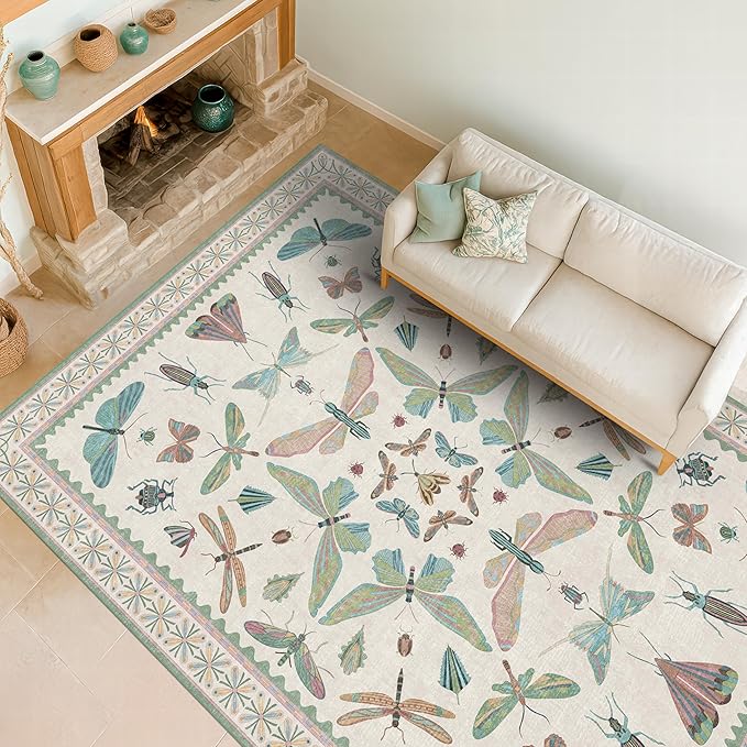 Hazo Haus Green and Blue Nursery Rug 5x8 - Image 8