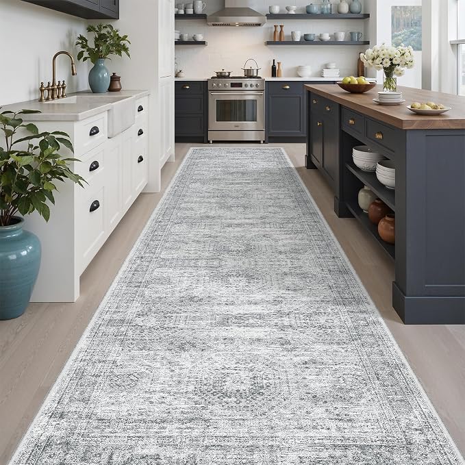 Runner Rug 3x12 Washable Non-Slip Hallway Runner Rugs - Image 3