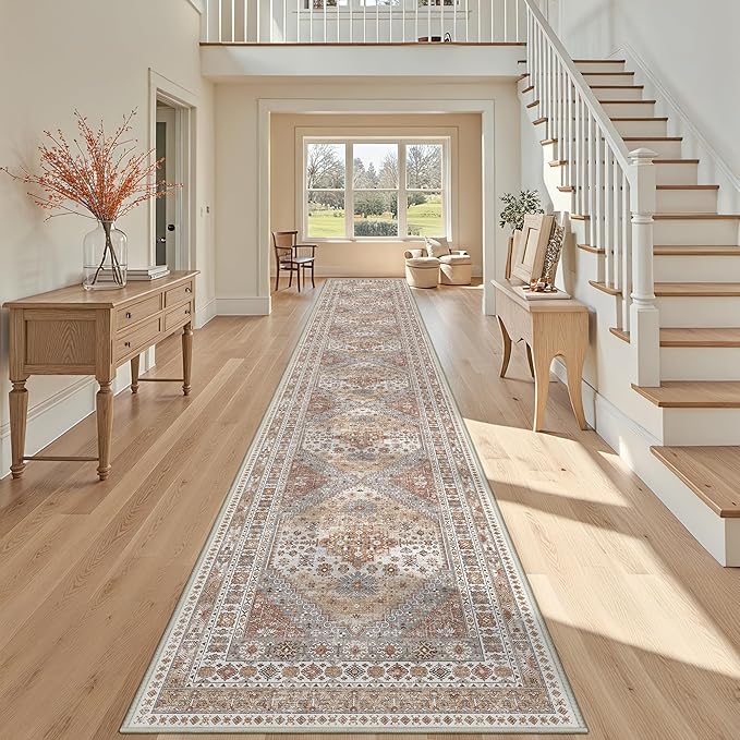 3x20 Long Runner Rug for Hallway, Non-Slip Long Kitchen Mats for Floor by Restydon