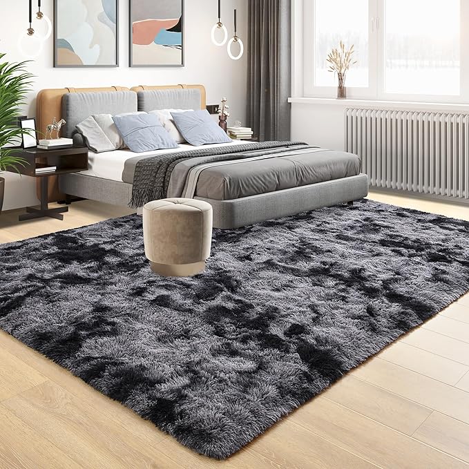 Tepook Soft Fluffy Rugs for Bedroom, 4x6 Area Rug for Living Room, Modern - Image 2