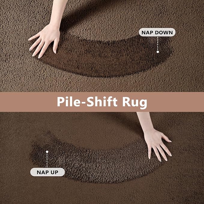 FinRèc 5x7 Washable Area Rugs for Bedroom Living Room, Low Pile Thin Rug Solid - Image 8