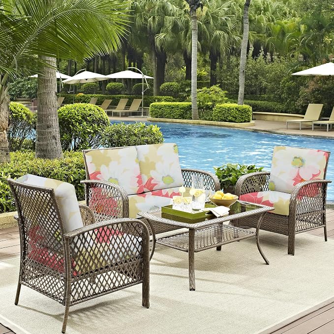 8Pcs Outdoor Cushion Covers, Patio Cushion Covers, Stretch Elastic Slipcovers - Image 6