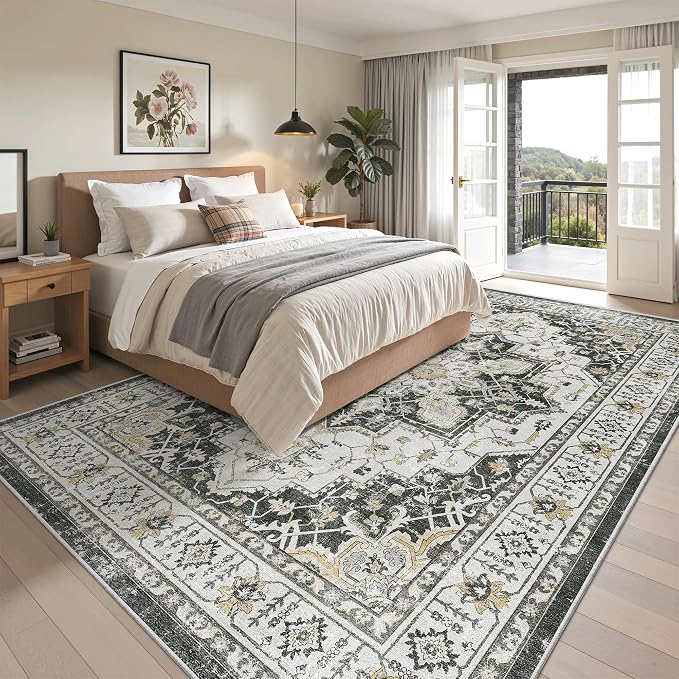 Madane Washable Rug 8x10 Area Rugs - Image 4