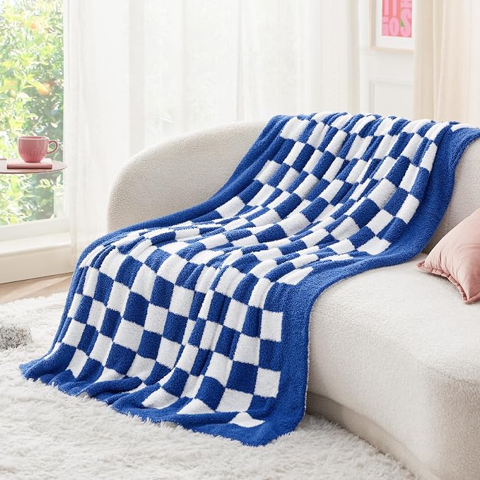 Bedsure GentleSoft Checkered Throw Blanket - Image 3