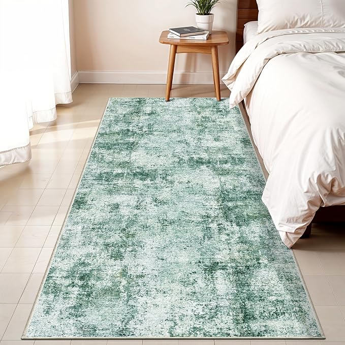 3x6 Washable Entryway Runner Rug: Non Slip Wide Hallway Runners Easy-to-Clean by WIEVEDENS