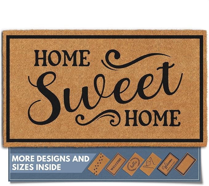 Barnyard Designs Natural Coco Coir Heavy Duty Backing Doormat by BarnyardDesigns