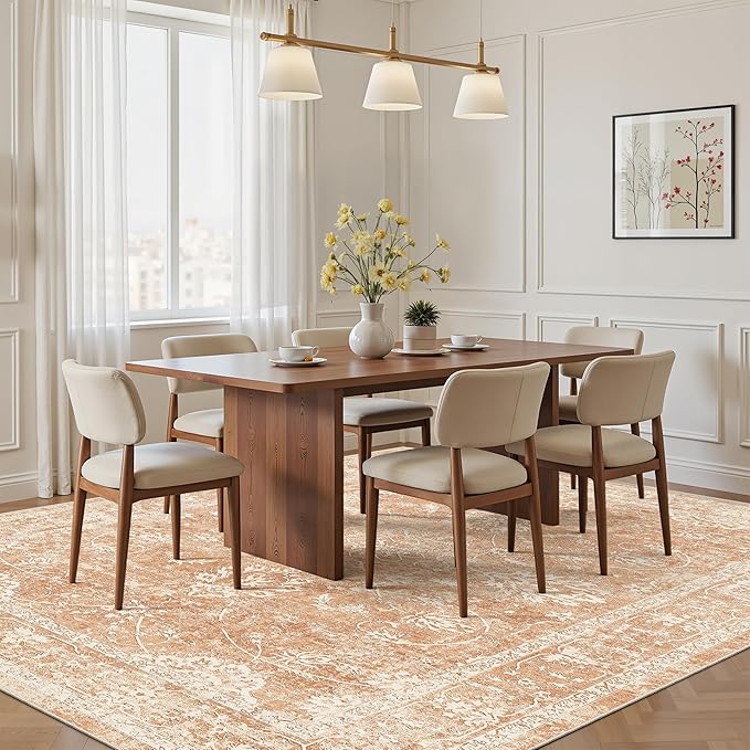 Madane Washable 6x9 Area Rugs for Living Room, Vintage Rug - Image 3