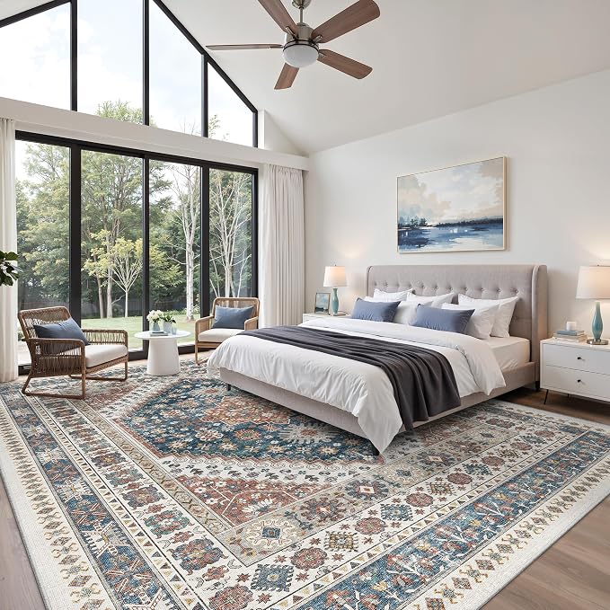 zesthome 10x14 Area Rugs, Stain Resistant Washable Rug, Ultra-Thin Rugs - Image 4