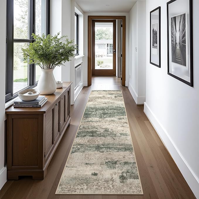 Runner Rug for Hallway Kitchen, 2x10 Machine Washable Runners Rug for Entryway - Image 2