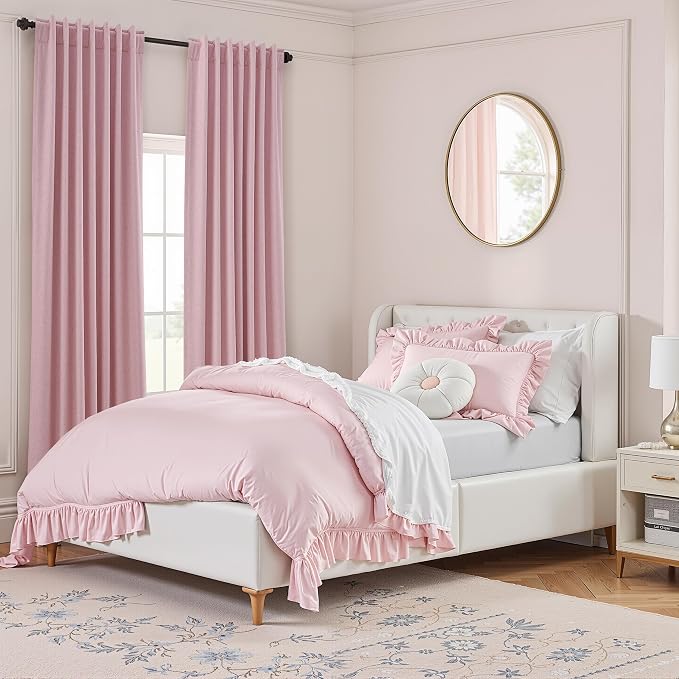 Guken 100% Blackout Curtains 90 Inch Length 2 Panels Set - Image 9