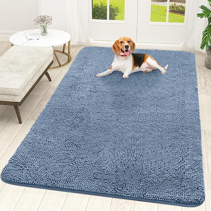 OLANLY Dog Door Mat for Muddy Paws 70x46, Absorbs Moisture and Dirt, Absorbent by OLANLY