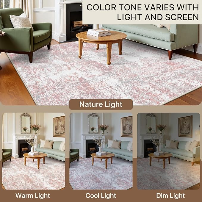 BEIMO Area Rugs 8x10 for Living Room Bedroom, Modern Abstract Machine Washable - Image 6