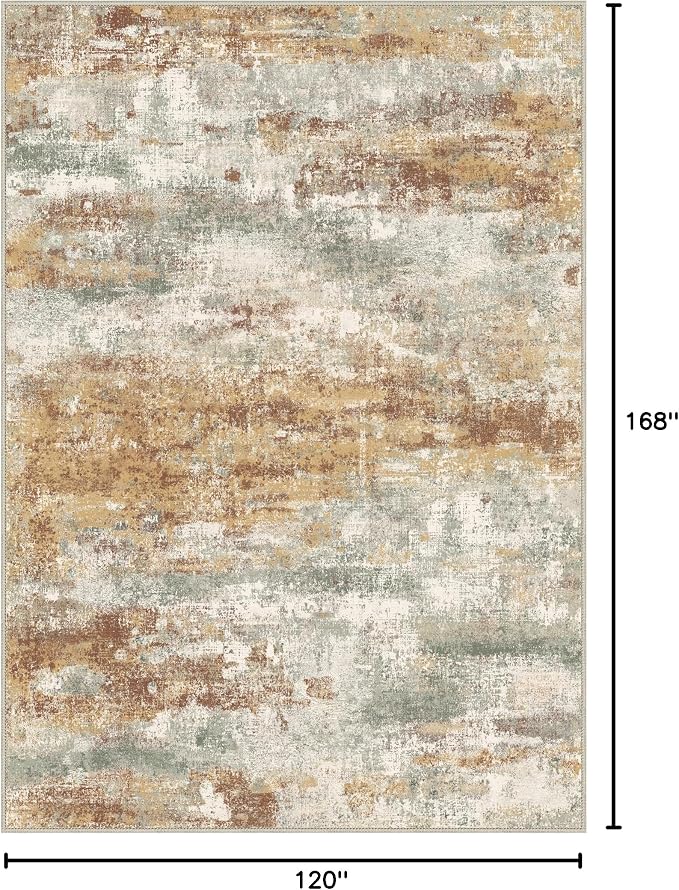 BEIMO Area Rugs 10x14 for Living Room Bedroom, Modern Abstract Machine Washable - Image 2
