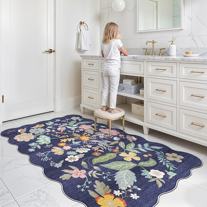 Washable 3x5 Entryway Area Rugs: Ultra Soft Low Pile Carpet - Image 4