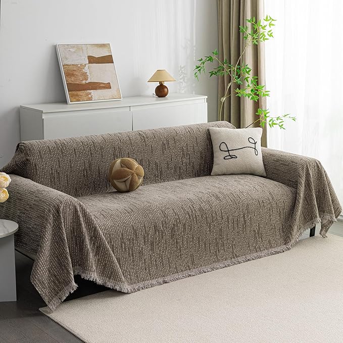 MYSKY HOME Couch Covers for 3 Cushion Couch Sofa, Sectional Couch Cover L Shape by MYSKYHOME