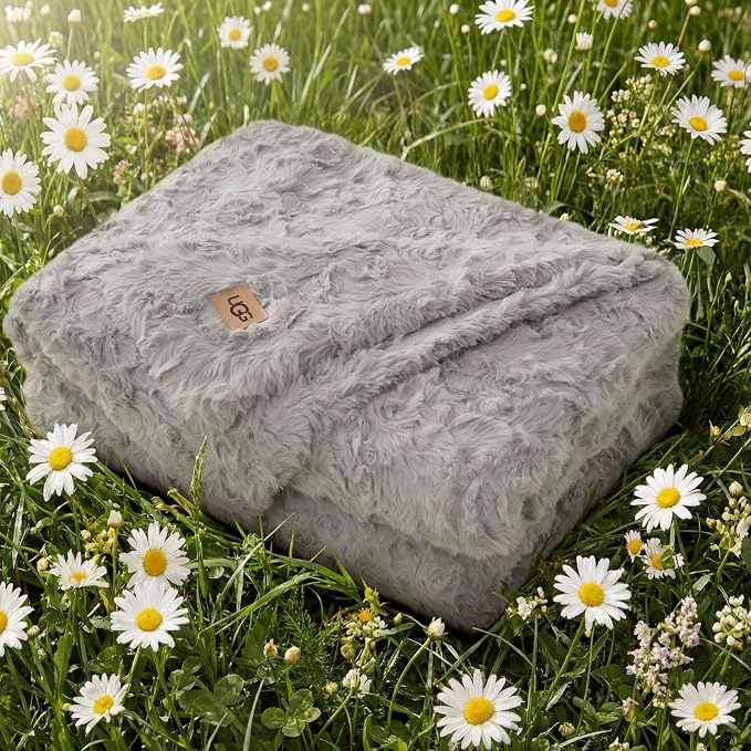 UGG Adalee Faux Fur Throw Blanket - Image 2