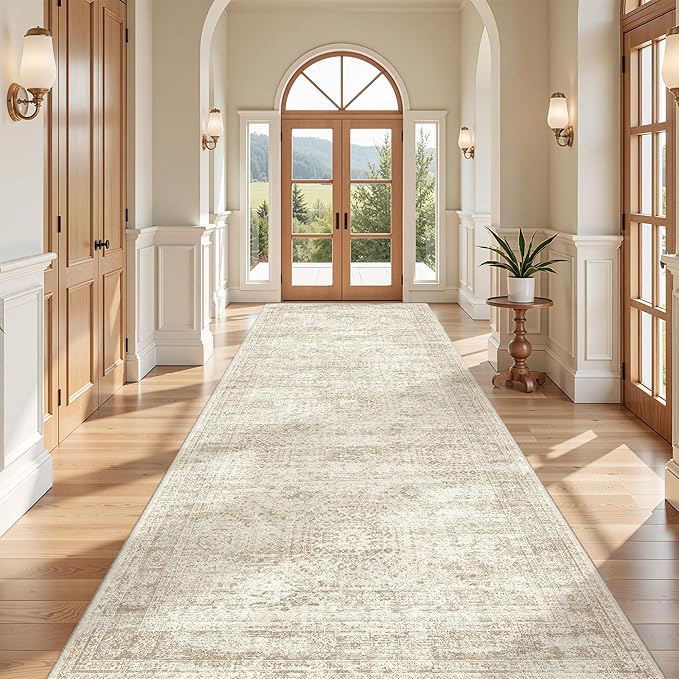 4x10 Runner Rug, Washable Hallway Runner Rug - Image 3