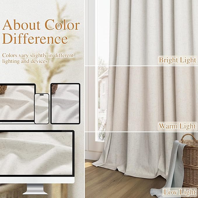 Guken Boho Blackout Curtains 72 Inch Length 2 Panels Set - Image 7