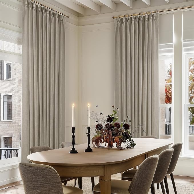 Extra Wide Curtains 90 Inches Long 60 Inch Width Burlywood Birch | Light - Image 7