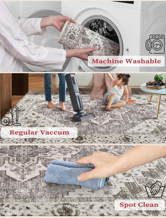SERISSA Boho Washable Runner Rug - Image 3