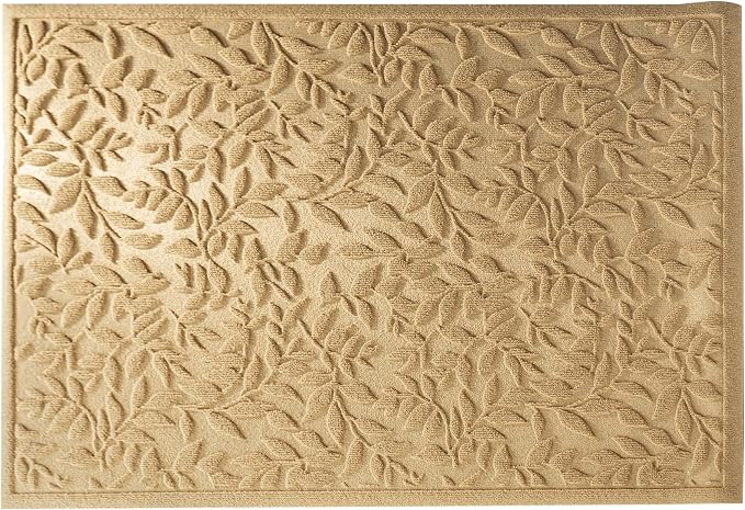 Beige Leaves Outdoor Indoor Entrance Door mat, Absorbent Durable Heavy Duty - Image 8