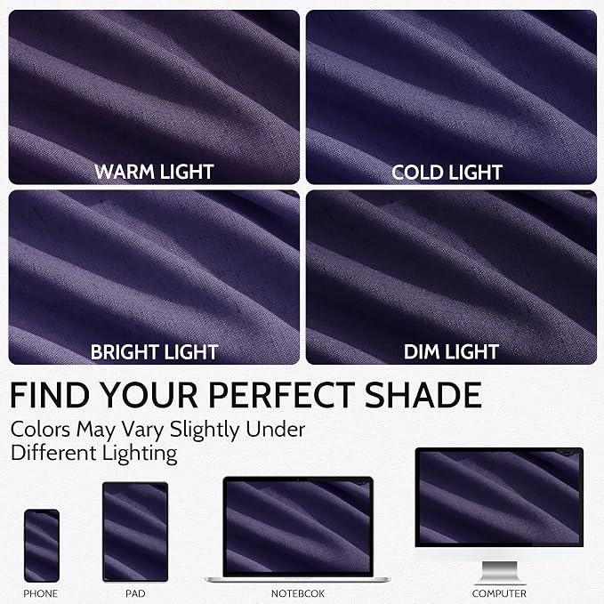 Purple Curtains 63 Inches Long 2 Panel Sets - Image 4