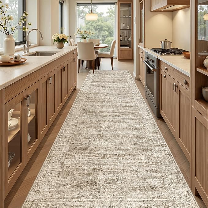 Runner Rug 2'6" x 12' Washable Non-Slip Runner Rugs - Image 2