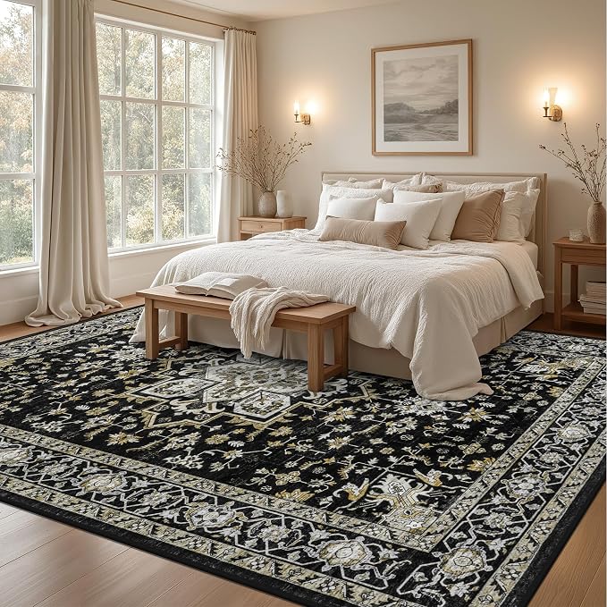 8x10 Area Rugs Living Room: Washable Rug - Image 4