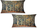 Rustic Autumn Forest Pillow Covers 20x12 Set of 2, Fall Home Room Decor by Unknown