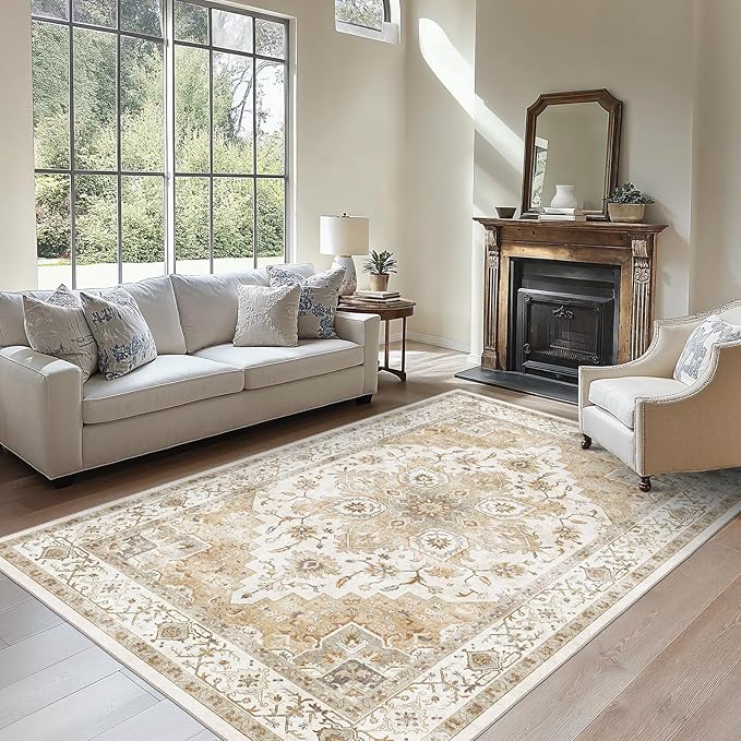 AMADA HOMEFURNISHING 6x9 Area Rugs, Vintage Rugs by AMADAHOMEFURNISHING