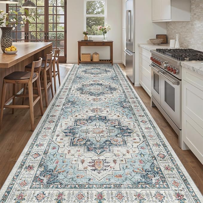 Madane 4x12 Wide Hallway Runners: Washable Runner Rug - Image 4