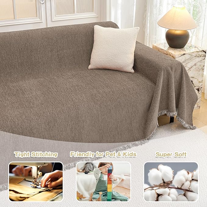 MYSKY HOME Couch Cover for Dogs Washable Couch Covers Couch Covers for Sofa - Image 3