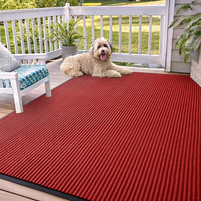 OLANLY Front Door Mat Indoor Outdoor Entrance, Waterproof Heavy Duty Doormat by OLANLY