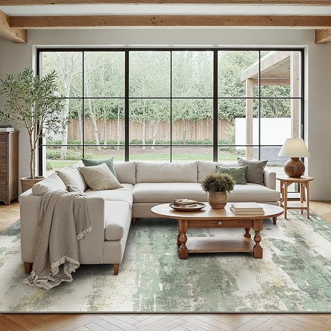 BEIMO Area Rugs 10x12 for Living Room Bedroom, Modern Abstract Machine Washable - Image 2