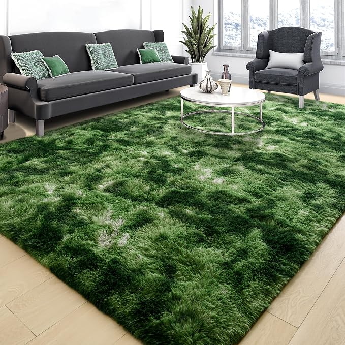 Tepook Soft Fluffy Rugs for Bedroom, 4x6 Area Rug for Living Room, Modern by Tepook