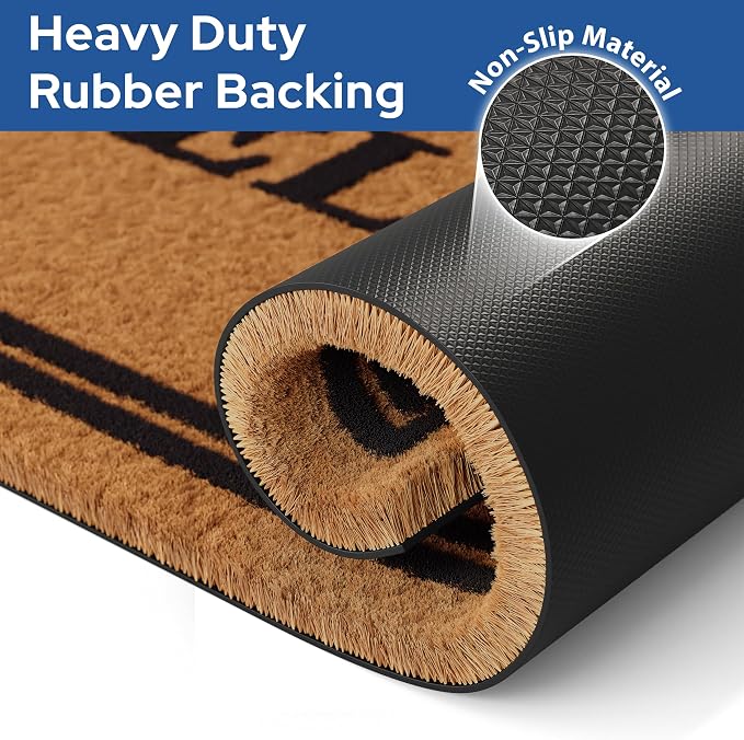 Barnyard Designs Natural Coco Coir Heavy Duty Backing Doormat - Image 5