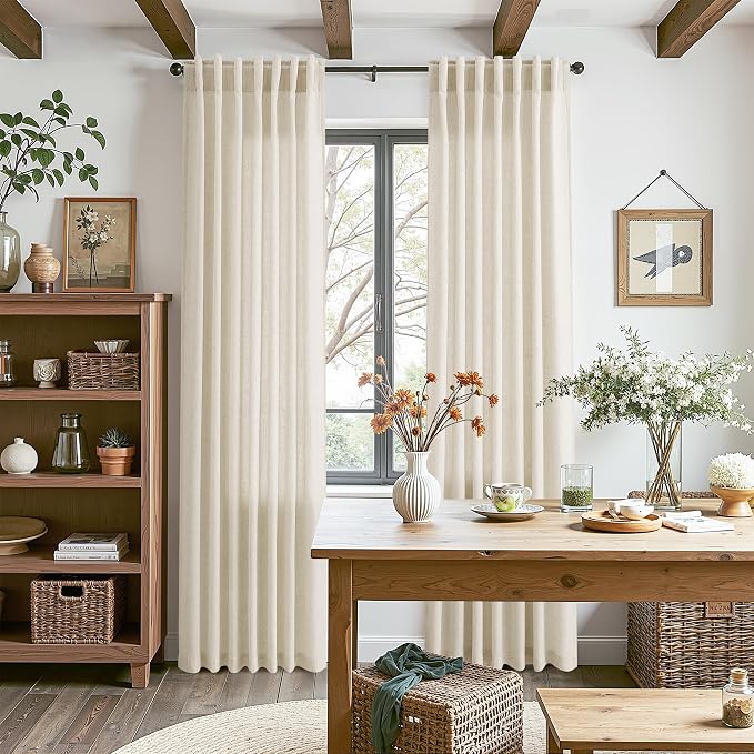 Nanspring Modern Farmhouse Decor Curtains 96 Inches Long - Image 8