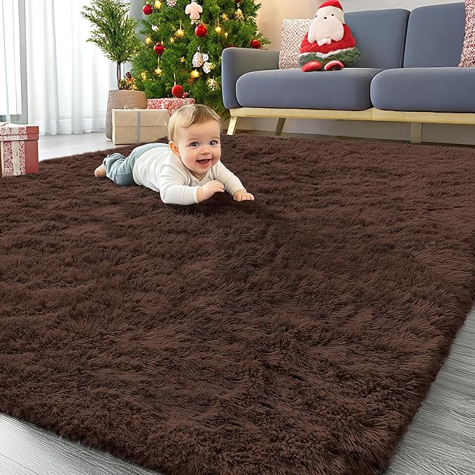 OLANLY 8x8 Machine Washable Large Area Rugs by OLANLY