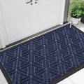 Smiry Front Door Mat Outside Entrance, Heavy Duty Sturdy Natural Rubber Doormat by Smiry