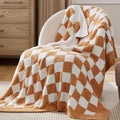 Bedsure GentleSoft Checkered Throw Blanket by BEDSURE