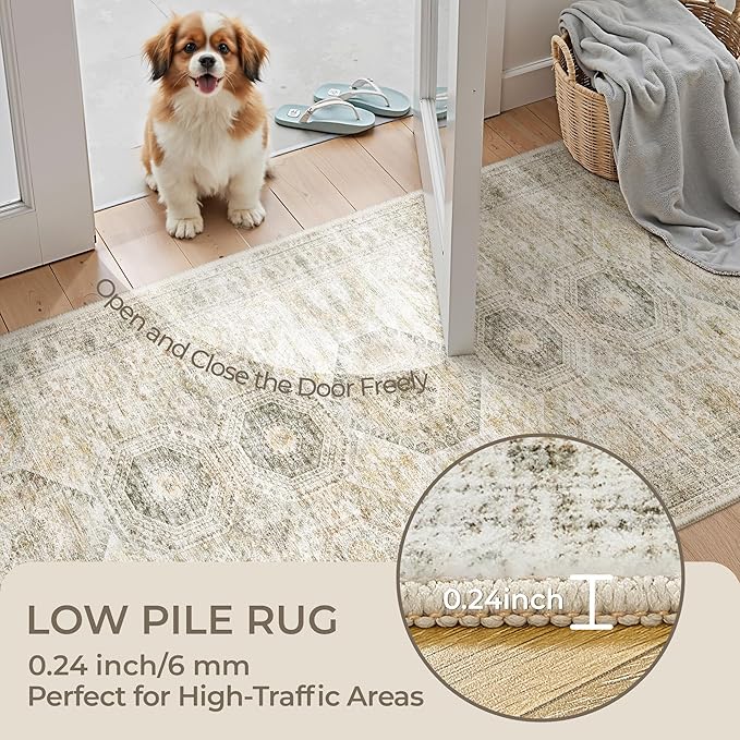 2x5 Rug Runner Washable for Entryway, Soft Bathroom Rugs - Image 6