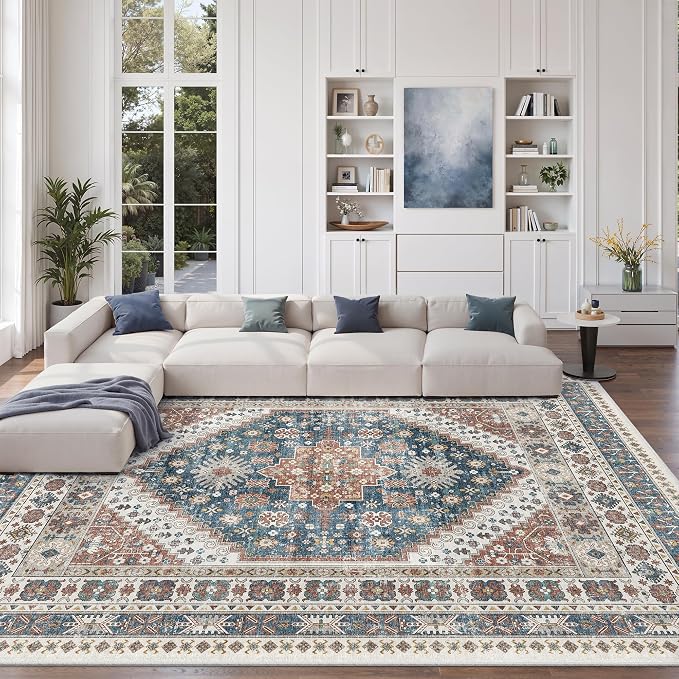 zesthome 9x12 Area Rugs, Stain Resistant Washable Rug, Ultra-Thin Rugs - Image 4