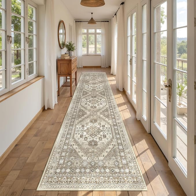 Kitchen Runner Rug Non Slip Washable 2.5x10, Soft Ultra-Thin Entryway Rug - Image 3