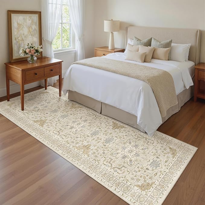 Madane Runner Rug 2'6''x8' Kitchen Runners, Printed Vintage Washable Hallway - Image 4