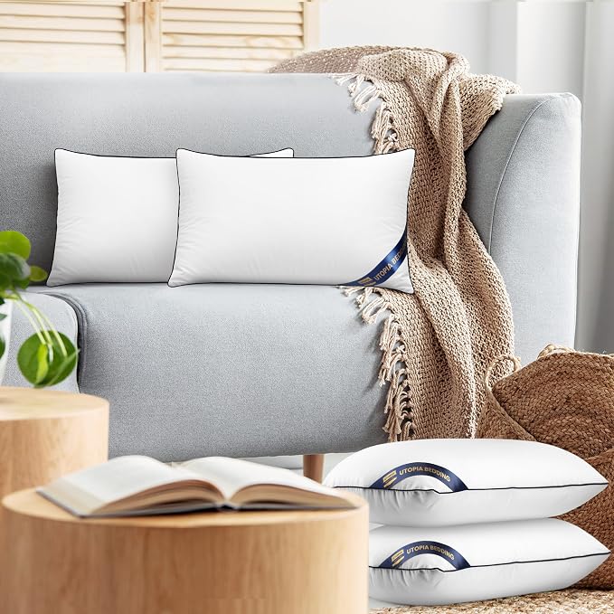 Utopia Bedding Throw Pillow Inserts, 12 x 20 Inches Decorative Indoor Pillows - Image 7