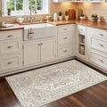 Madane Washable Area Rug 2x4, Small Entryway Rug Non-Slip Vintage Door Mat by Madane