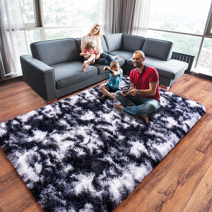 Rugs for Living Room 10x14, Soft Shaggy Modern Shag Area Rug for Bedroom - Image 2