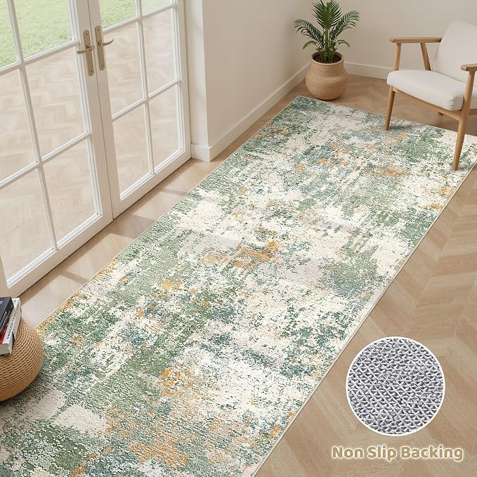 LOONGRUG Runner Rug 3x10 Washable Non-Slip Kitchen Neutral Modern Rug | - Image 3
