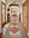SERISSA Runner Rug for Hallways, Extra Long Boho Rug Ultra Soft Vintage Orange by SERISSAHomeDecorCollection