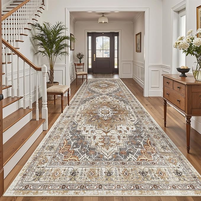 Madane 4x10 Wide Hallway Runner Rug: Washable Soft Rug Runners by Madane